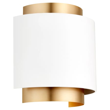A large image of the Quorum International 5610 Studio White / Aged Brass