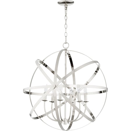 A large image of the Quorum International 6009-6 Polished Nickel