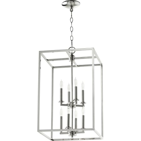 A large image of the Quorum International 6731-8 Polished Nickel