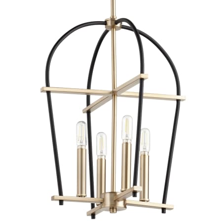 A large image of the Quorum International 687 Noir / Aged Brass