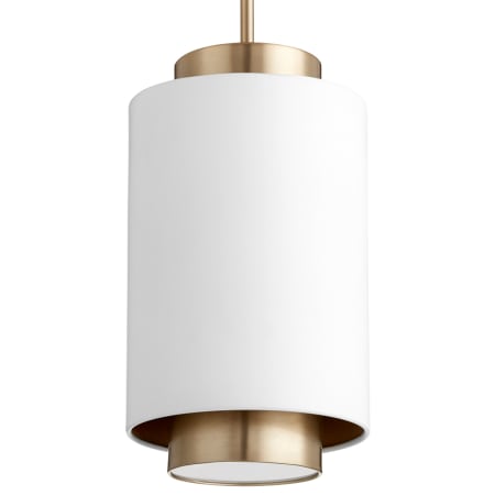 A large image of the Quorum International 8008 Studio White / Aged Brass