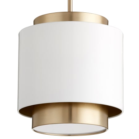 A large image of the Quorum International 8010 Studio White / Aged Brass