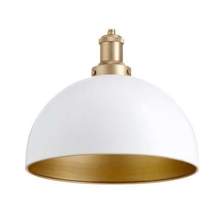 A large image of the Quorum International 876 Studio White / Aged Brass