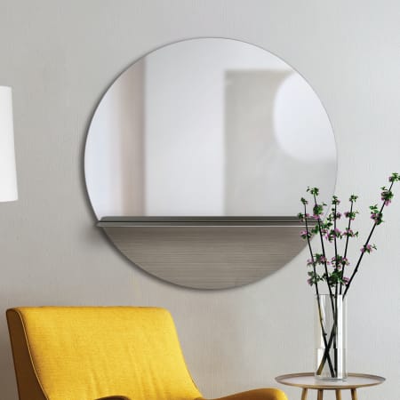 A large image of the Ren Wil MT2442-BRUNSWICK-MIRROR Glass / Gray