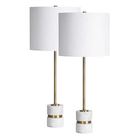 A large image of the Ren Wil LPT1251-SET2 Antique Brushed Brass