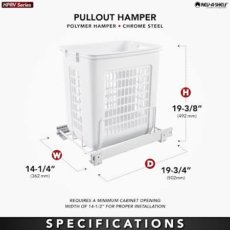 A large image of the Rev-A-Shelf HPRV-1520 S Alternate Image