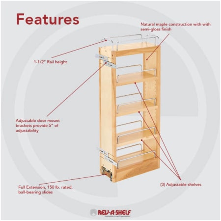 A large image of the Rev-A-Shelf 448-WC-5C Alternate Image