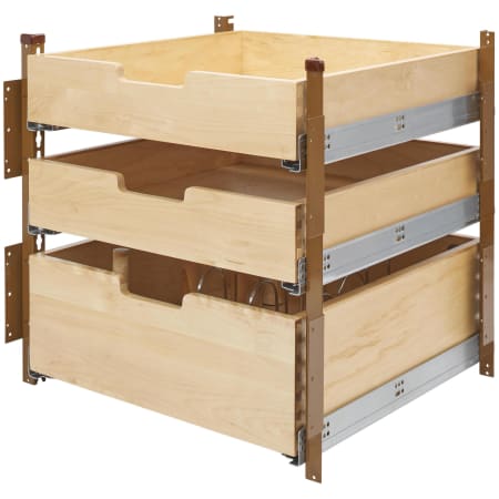 A large image of the Rev-A-Shelf 4PIL-24SC-3 Maple / Brown