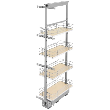 Rev-A-Shelf 5358-19-GR 19 in Chrome Solid Bottom Pantry Pullout Soft Close - Gray