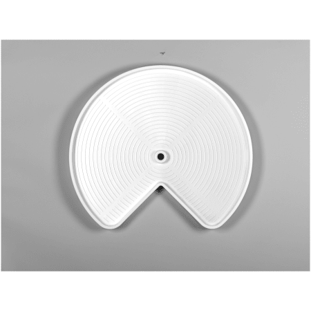 Rev-A-Shelf LD-2472-28-11-1 White Lazy Daisy Polymer 28 Inch Kidney 2 Shelf Lazy Susan Set with Adjustable 26-31 Inch Shaft - PullsDirect.com