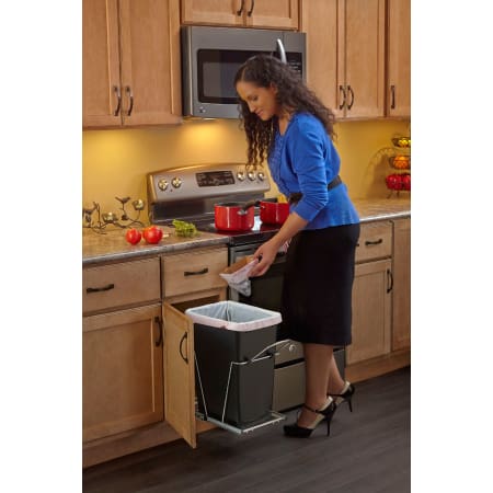 Rev-A-Shelf RV-12KD-17C S Chrome RV Series Bottom Mount Single Bin ...