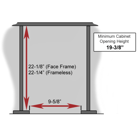 Rev-A-Shelf RV-9PB White RV Series Bottom Mount Single Bin Trash Can with 3/4 Extension Slides ...