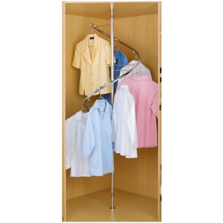 Rev A Shelf SHR 3684 Chrome Classic Closet 72 Tall Spiral Clothes Hanging System for Custom Closet Systems PullsDirect