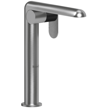 A large image of the Riobel CIL01KN Brushed Chrome / Black
