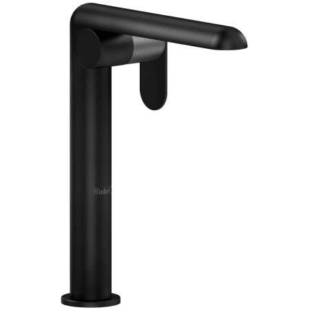 A large image of the Riobel CIL01KN Black / Brushed Chrome