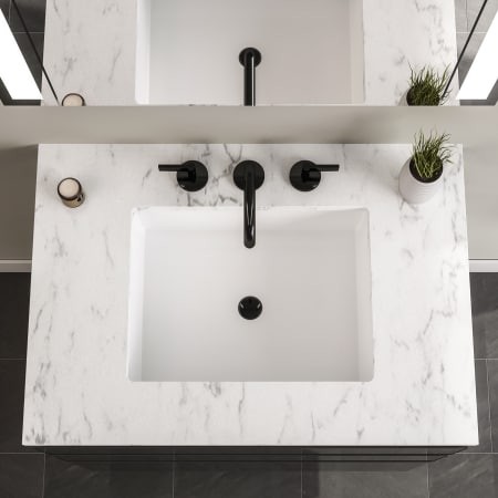 A large image of the Robern 36-00TB00003 Robern-36-00TB00003-Silestone Lyra Vanity Top