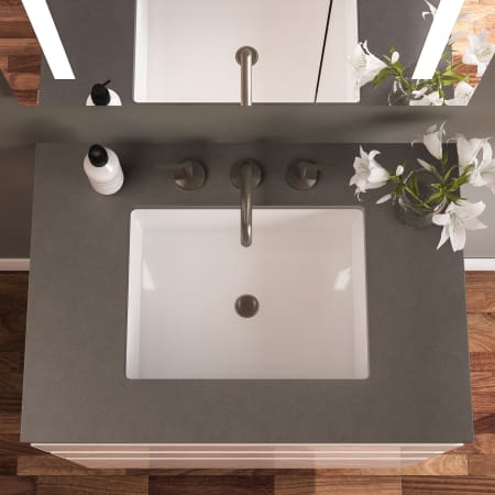 A large image of the Robern 36-00TB00003 Robern-36-00TB00003-Stone Gray (Silestone Expo Grey) Vanity Top