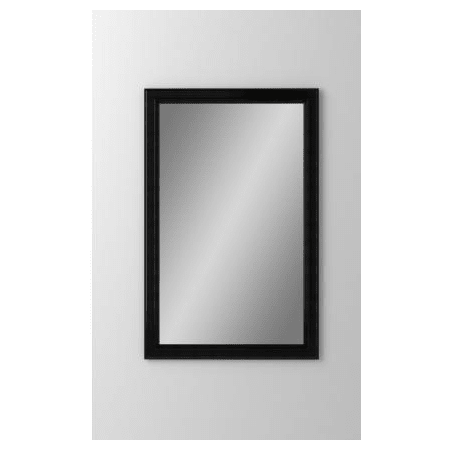 A large image of the Robern DC2030D4BMGRE Mirrored with Brushed Black Frame