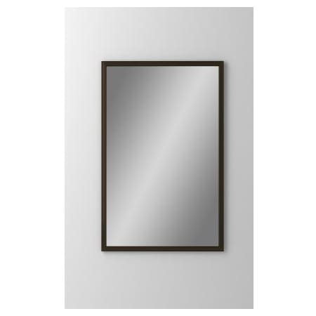 A large image of the Robern DC2030D4RMGLE Mirrored with Brushed Black Frame