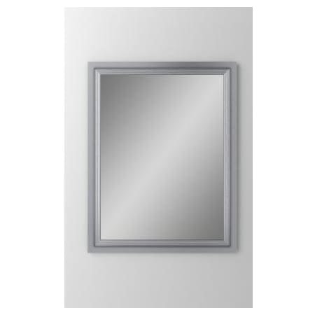 A large image of the Robern DC2430D4CFGLE Mirrored with Brushed Aluminum Frame