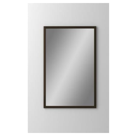 A large image of the Robern DC2440D4RMGRE Mirrored with Brushed Black Frame