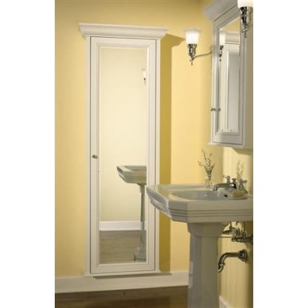 Robern MFH1DCR8ER White Full Length Single Door Mirrored ...