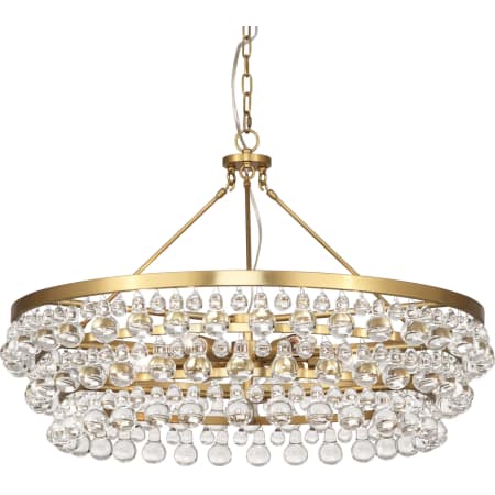 A large image of the Robert Abbey Bling M Chandelier Antique Brass