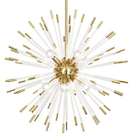 A large image of the Robert Abbey Andromeda Chandelier 28 Modern Brass