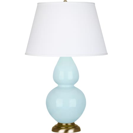 A large image of the Robert Abbey DBL Gourd DUP Brass Accent TL Baby Blue