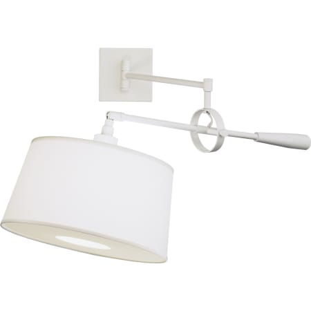 A large image of the Robert Abbey Simple Monte Blanc Wall Boom Lamp Stardust White