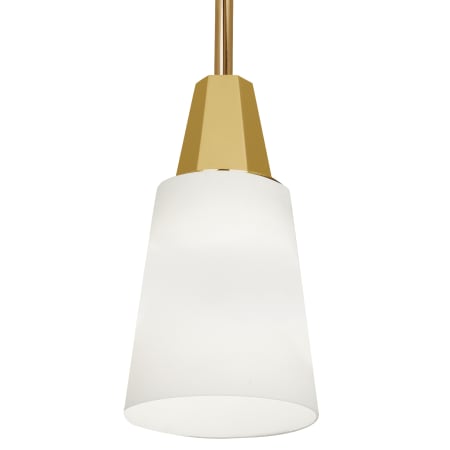 A large image of the Robert Abbey Wheatley WHT Pendant Modern Brass