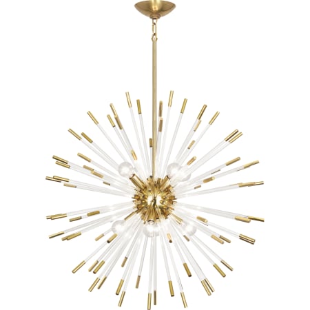 A large image of the Robert Abbey Andromeda Chandelier 28 Robert Abbey-Andromeda 28-Modern Brass Full