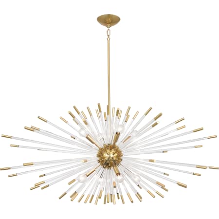 A large image of the Robert Abbey Andromeda Chandelier 45 Robert Abbey-Andromeda 45-Modern Brass Full