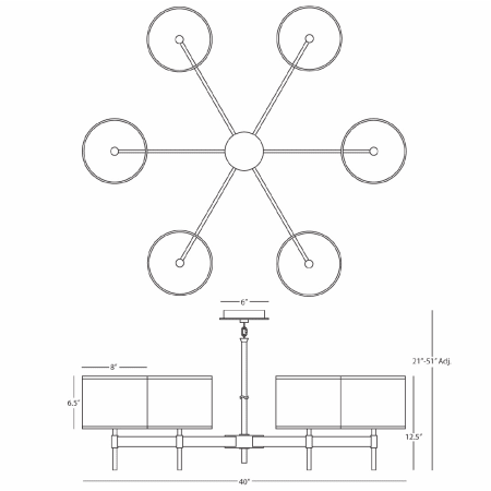 robert abbey echo chandelier