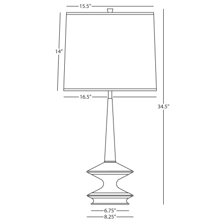 A large image of the Robert Abbey Fletcher TL Robert Abbey-Fletcher TL-Line Drawing