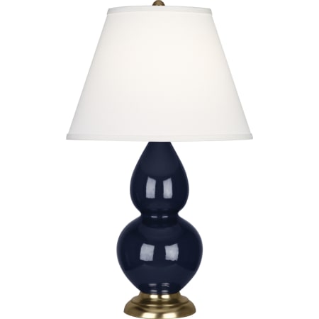 A large image of the Robert Abbey S DBL Gourd DUP Brass AL Midnight Blue