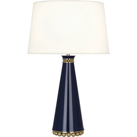 A large image of the Robert Abbey Pearl Fondine Brass TL Midnight Blue