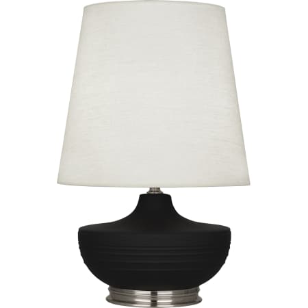 A large image of the Robert Abbey Nolan Nickel Accent TL Matte Dark Coal