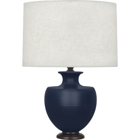 A large image of the Robert Abbey Atlas Bronze Accent TL Matte Midnight Blue