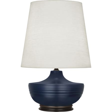 A large image of the Robert Abbey Nolan BZ Accent TL Matte Midnight Blue