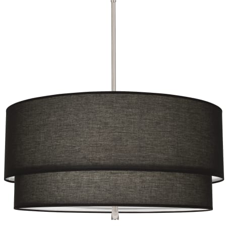 A large image of the Robert Abbey Decker M BLK Pendant Polished Nickel