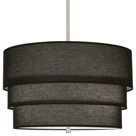 A large image of the Robert Abbey Decker L BLK Pendant Polished Nickel