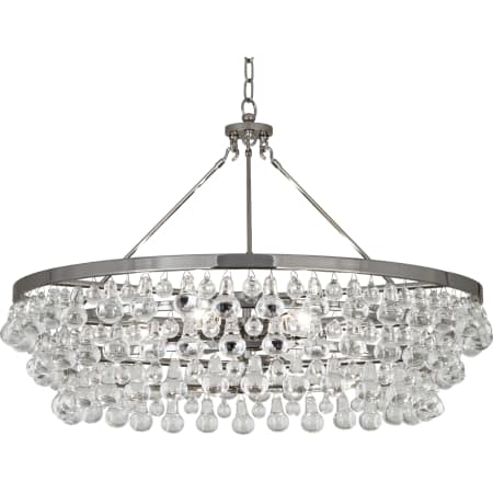 A large image of the Robert Abbey Bling M Chandelier Polished Nickel