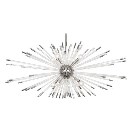 A large image of the Robert Abbey Andromeda Chandelier 45 Polished Nickel