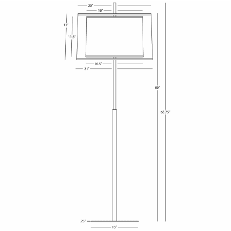 A large image of the Robert Abbey Saturnia FL Robert Abbey-Saturnia FL-Line Drawing