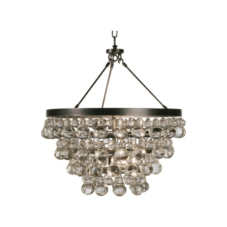 A large image of the Robert Abbey Bling S Chandelier Deep Patina Bronze