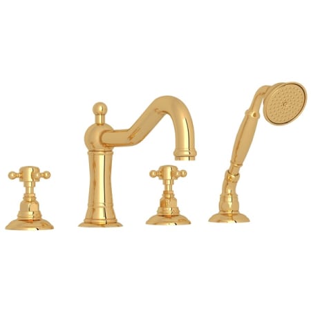 rohl faucet bath country handles tub roman function shower cross single metal hand