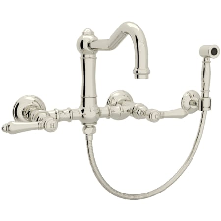 A large image of the Rohl A1456LMWS-2 Polished Nickel