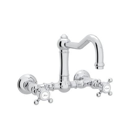 Rohl A1456XMAPC-2 Polished Chrome Country Kitchen Wall ...
