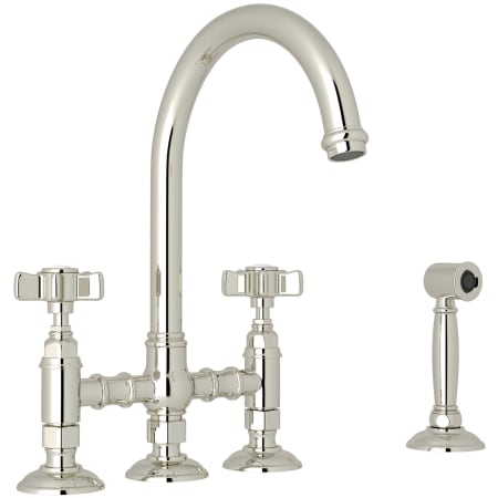 A large image of the Rohl A1461XWS-2 Polished Nickel